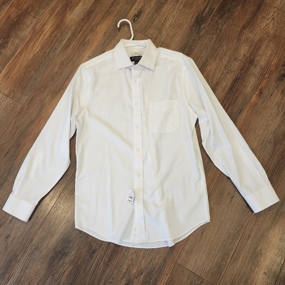 Jos. A. Bank Traveler Collection Slim Fit Solid Dress Shirt - 15 1/2-33